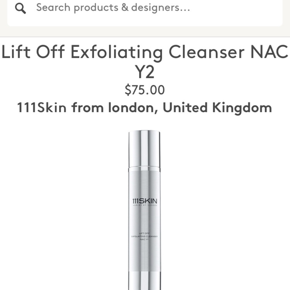 111Skin Exfoliating Cleanser